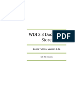 WDI 3.3 Document Store: Basics Tutorial Version 1.0a