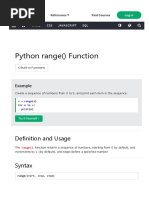 Python Range Function: Definition and Usage