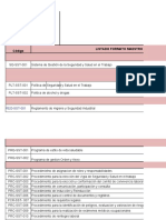 FT-SST-040 Formato Listado Maestro de Documentos y Registros