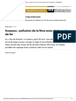 Itxassou - Pollution de La Nive Avec de La Pyrite-29042022 (Mdiabask - Eus)