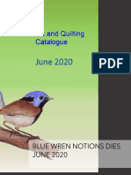 Blue Wren Notions Dies June 2020