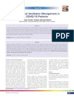 Mechanical Ventilation Management in COVID-19 Patients