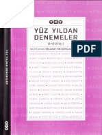 Yüz Yıldan Denemeler Antolojisi - Selahattin Özpalabıyıklar - YKY.pdf - - е8лфкД