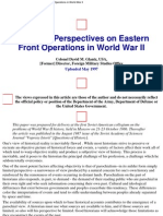 American Perspectives On Eastern Front Operations in WWII (David Glantz)