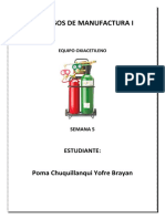 PROCESOS DE MANUFACTURA I Semana 5