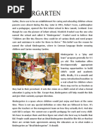 Kindergarten Literature With Case Study | PDF | Stairs | Kindergarten