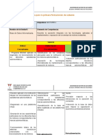 Primera Formulación de Saberes