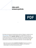 Tutorial Rápido Anti-Bloqueio - Censura Prévia - Teletype - 1