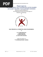 DEVELOPMENT OF CONGESTION LEVEL BASED DYNAMIC TRAFFIC MANAGEMENT SYSTEM Major Report