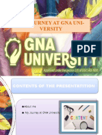 My Journey at Gna Uni-Versity