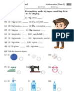 CHAPTER 8: Who Is Heavier?: Name: Section: Roll No