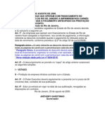 Lei Nº 3450 - Obriga As Financeiras Imprimirem Nos Carnês A Informação Que o Pagamento Antecipado Da Prestação Assegura Um Desconto