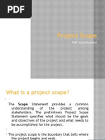 Project Scope: PMP Certification