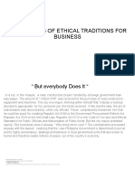 Implications of Ethical Traditions For Business