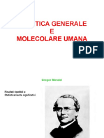 Genetica Generale e Molecolare Umana