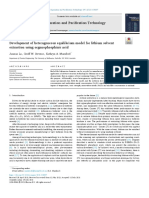 Development of Heterogeneous Equilibrium Model For Lithium Solvent Extraction Using Organophosphinic Acid