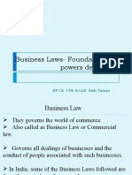 Foundation of Business Laws