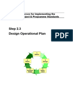 Step 2.3 Design Operational Plan: Resources For Implementing The WWF Project & Programme Standards