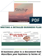 Writing A Detailed Business Plan