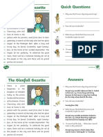 The Glenfall Gazette Activity Card