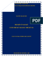 H Ội Kín Ở Nam Kỳ CU Ối Thế Kỷ Xix Đầu Thế Kỷ Xx: B Ộ Giáo Dục Và Đào Tạo Trường Đại Học Sư Phạm Thành Phố Hồ Chí Minh