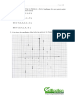 Worksheet On Coordinates Linear Graphs and Inequalities