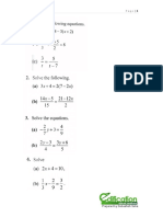 Worksheet On Algebraic Equations and Number Pattern