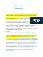 Positioning Analysis of Filipino Family Narratives in The Context of Prisoner Reintegration