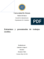 Ensayo Estructura y Presentacion de Trabajos Escritos