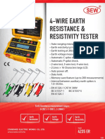 4-Wire Earth Resistance & Resistivity Tester
