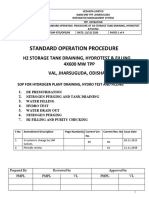 Standard Operation Procedure: H2 Storage Tank Draining, Hydrotest & Filling 4X600 MW TPP Val, Jharsuguda, Odisha