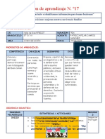 Sesión de Aprendizaje N°17 Personal Social 28-04-22