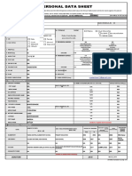 Personal Data Sheet