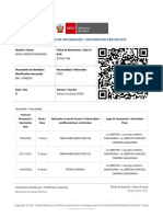 MINSA - Carnet Vacunación MARIANO PAULO MONZON 