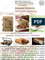 18.sendviči Pojam Gastro Proizvodi