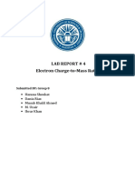 Lab Report # 4 Electron Charge-to-Mass Ratio