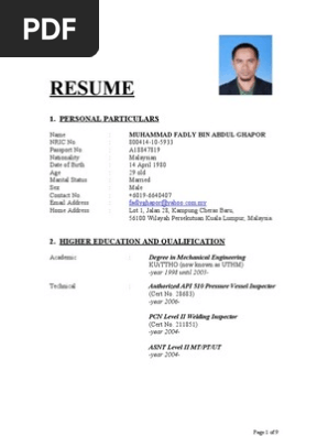 Resume Example