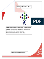 Importancia de la negociación y las decisiones