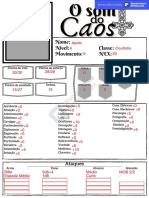 O som do caos: Perfil de personagem Apolo Nível 4 Ocultista