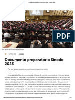 Documento Preparatorio Sínodo 2023 - Print - Vatican News