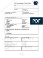 Resume Development Worksheet: Thomas Molsky