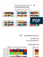 Horario 2022