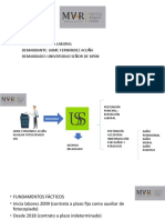 REPOSICIÓN LABORAL POR DESPIDO INCAUSADO