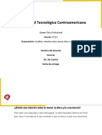 Tarea 1 Análisis Relación Entre Moral, Ética y Conciencia