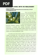 Artigo - Suco de Noni, Mito Ou Realidade