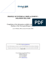 Profile of Internal Displacement: Solomon Islands