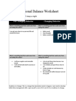 Decisional Balance Worksheet