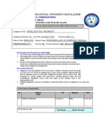 Assignment Cover Sheet: Faculty of Business Administration