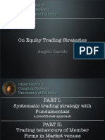 Observatory of Complex Systems: On Equity Trading Strategies Based on Fundamental Analysis