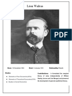 Léon Walras: Elements of Pure Economics (1874) Elements of Theoretical Economics (1874) Studies in Social Economics
